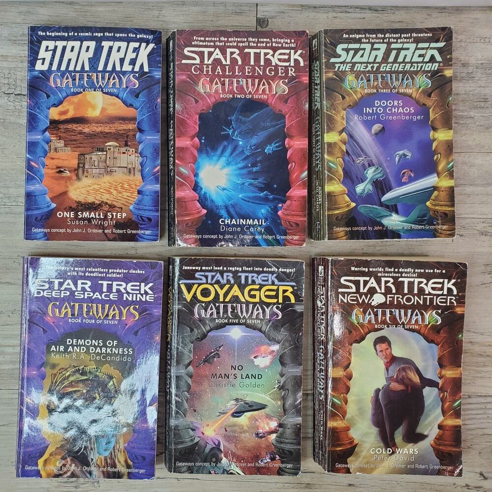 Star Trek Gateways Series Lot of 6 VTG 2001 Paperbacks Pocket 1st Printings READ